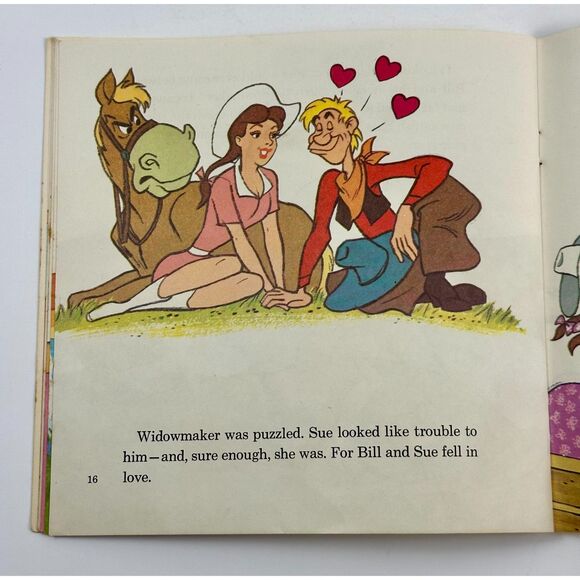 Walt Disney Story of Pecos Bill Book & Record 33 1/3 Long Play Disneyland Vinyl - Picture 8 of 10